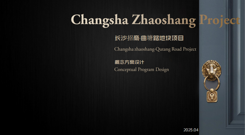 长沙招商·曲塘路地块项目概念方案设计