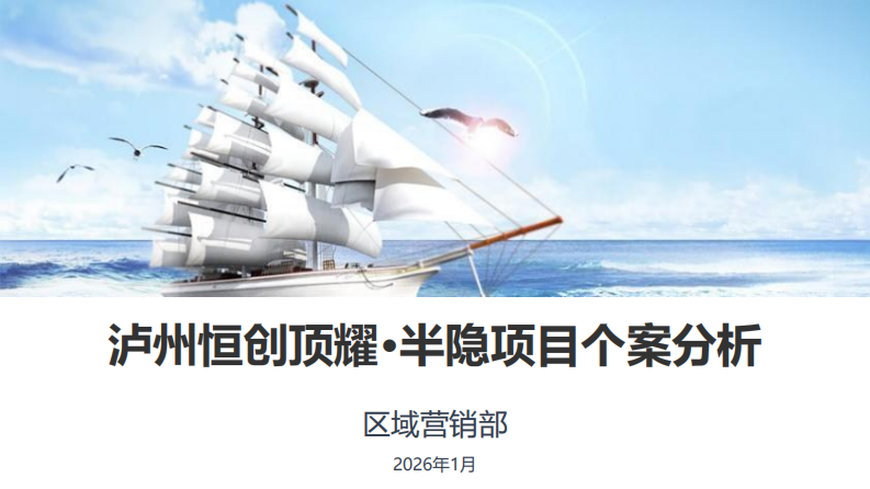 泸州恒创顶耀半隐项目个案分析